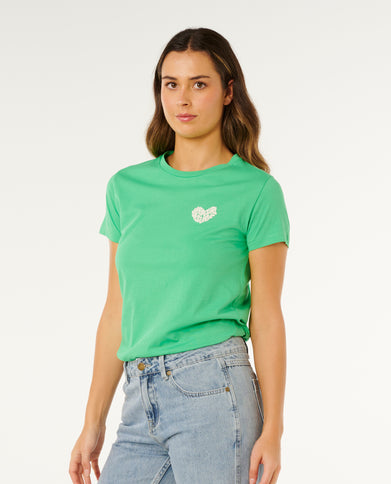 RC Heart Logos TEE - Green