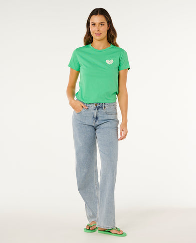 RC Heart Logos TEE - Green
