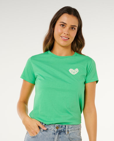 RC Heart Logos TEE - Green