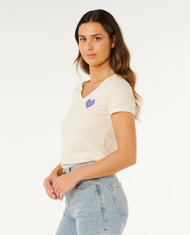 RC Heart V Neck TEE - Lily