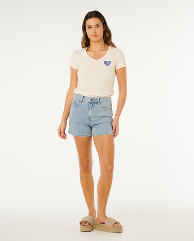 RC Heart V Neck TEE - Lily