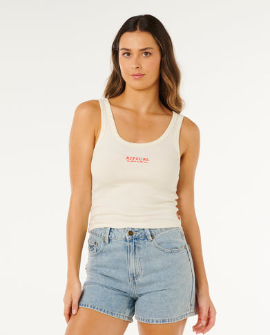 Surf Puff Party Pack Tank - Bone