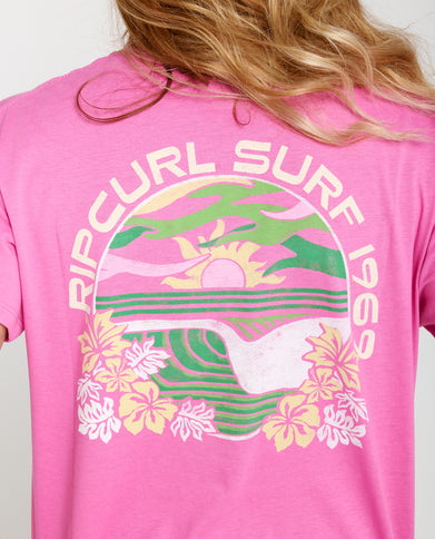 Molokai Relaxed TEE - Super Pink