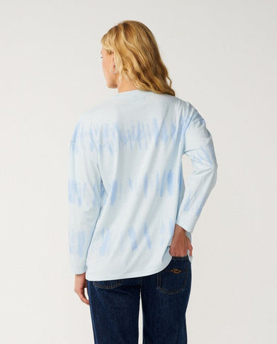 Sg Tie Dye Ls Tee - Sky Blue  T-Shirt van Rip Curl | SHAKA