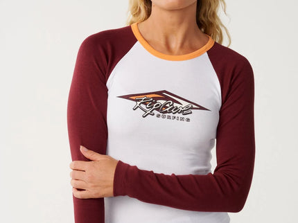 Island Dreams Raglan Ls Tee - White