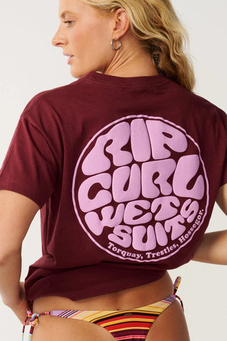 Icons Of Surf Relaxed Tee - Dark Plum