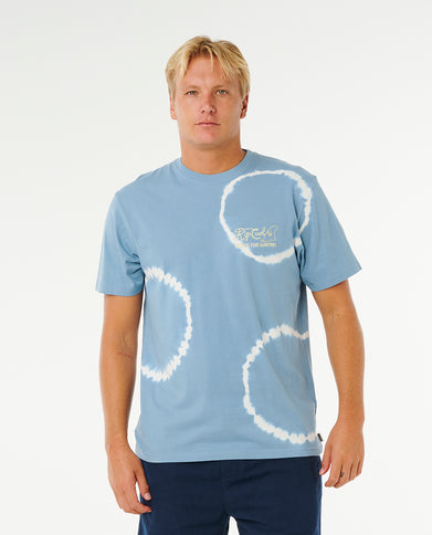 Pacific Rinse FIN TEE - Faded Denim