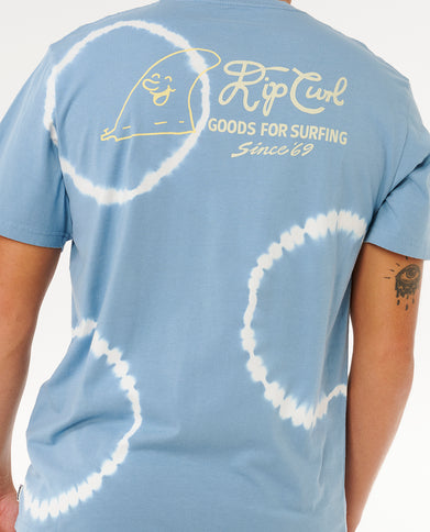 Pacific Rinse FIN TEE - Faded Denim