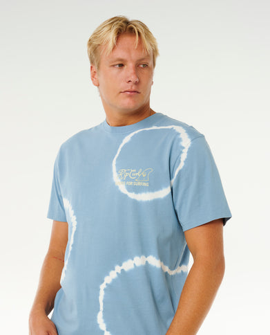 Pacific Rinse FIN TEE - Faded Denim