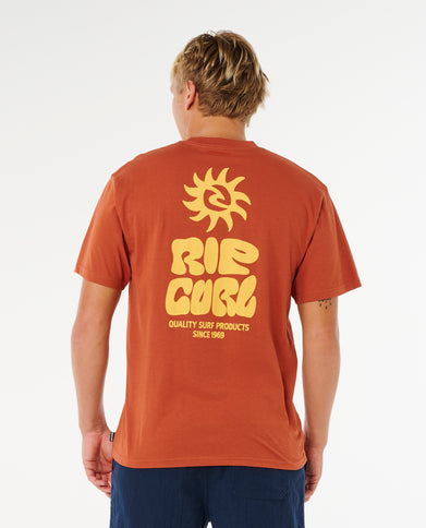 Pacific Rinse Glass OFF TEE - Baked Clay