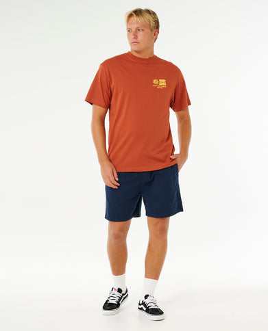 Pacific Rinse Glass OFF TEE - Baked Clay