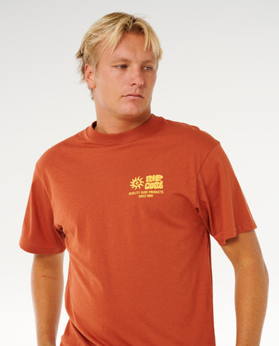 Pacific Rinse Glass OFF TEE - Baked Clay