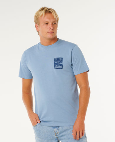 Keep ON Trucking SS TEE - Faded Denim