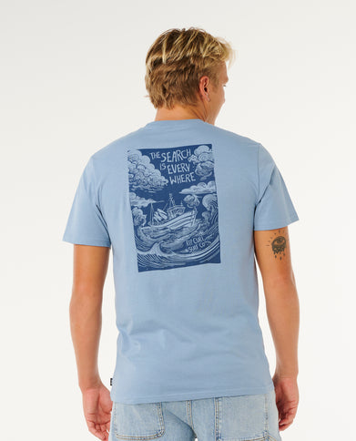 Keep ON Trucking SS TEE - Faded Denim