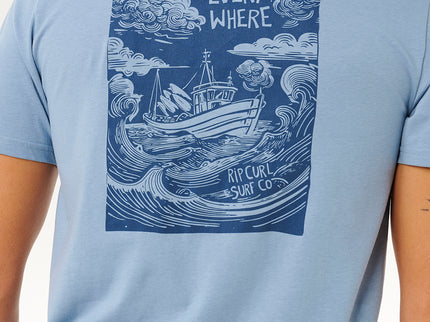 Keep ON Trucking SS TEE - Faded Denim