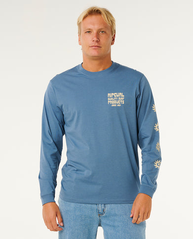 Pacific Rinse L/S TEE - Bluefin