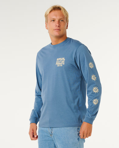 Pacific Rinse L/S TEE - Bluefin