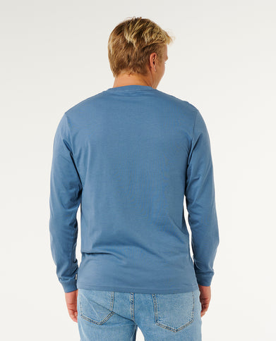 Pacific Rinse L/S TEE - Bluefin