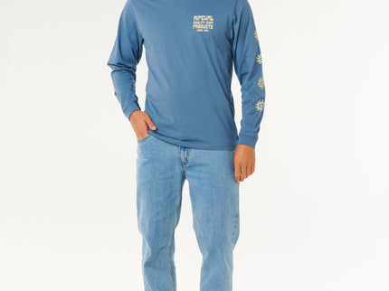 Pacific Rinse L/S TEE - Bluefin