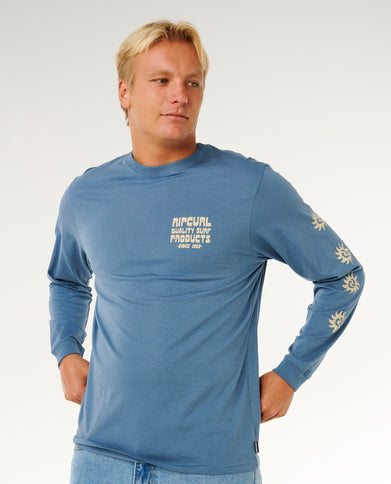 Pacific Rinse L/S TEE - Bluefin