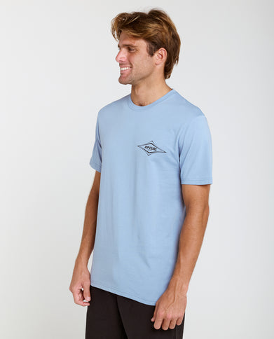 Streamline Diamond TEE - Faded Denim
