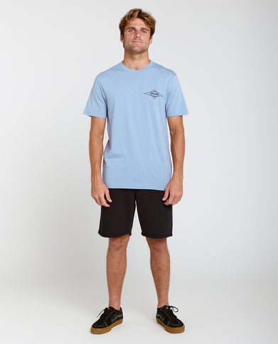 Streamline Diamond TEE - Faded Denim