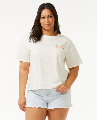 Tiki Tropics Relaxed Tee - Bone