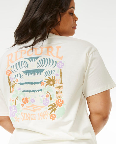 Tiki Tropics Relaxed Tee - Bone