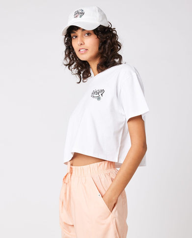 Paradiso Crop Tee - White