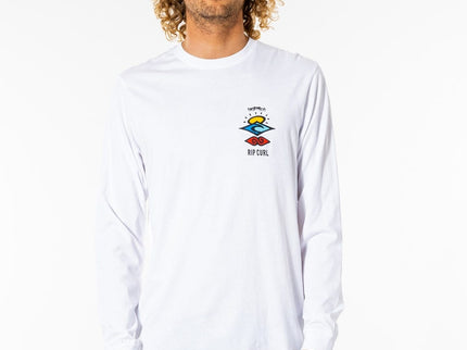 Search Icon L/S Tee - White