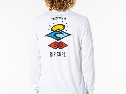 Search Icon L/S Tee - White