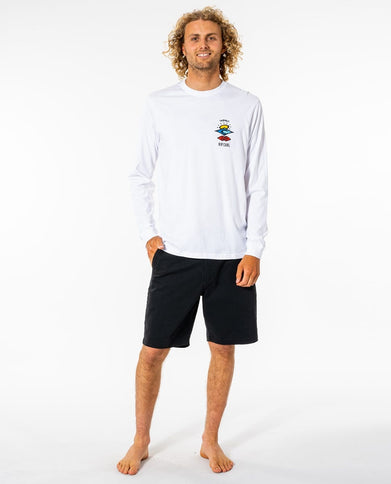 Search Icon L/S Tee - White