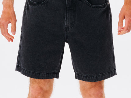 Washed Black Denim Walkshort  - Washed Black