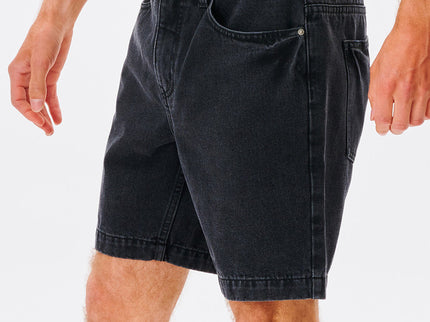 Washed Black Denim Walkshort  - Washed Black