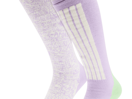 Ski Socks 2 pack - White Multi