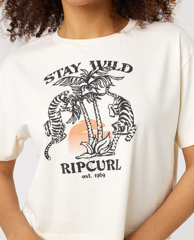 Stay Wild Tee  - Bone