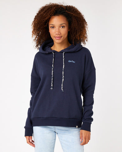 Mila Hooded Fleece  - Navy