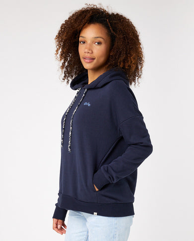 Mila Hooded Fleece  - Navy