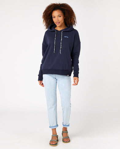 Mila Hooded Fleece  - Navy