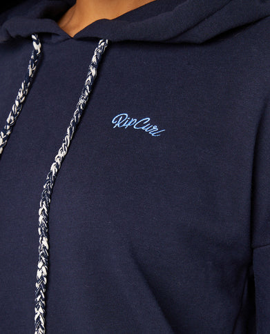 Mila Hooded Fleece  - Navy