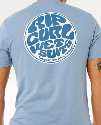 Wettie Passage Icon TEE - Faded Denim