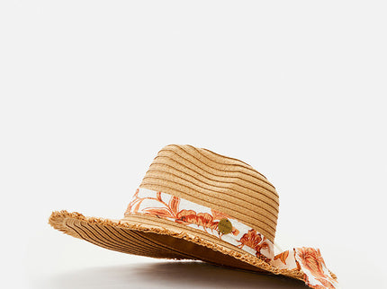 Oceans Panama Hat - Bright Orange