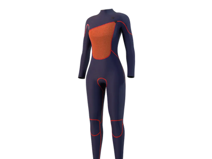 The One Fullsuit 4/3mm - Zipfree Women - Dark Olive  Wetsuit van Mystic | SHAKA