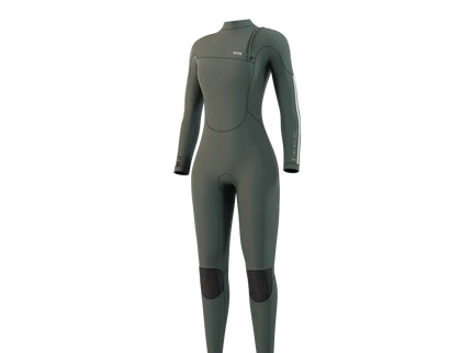 The One Fullsuit 4/3mm - Zipfree Women - Dark Olive  Wetsuit van Mystic | SHAKA