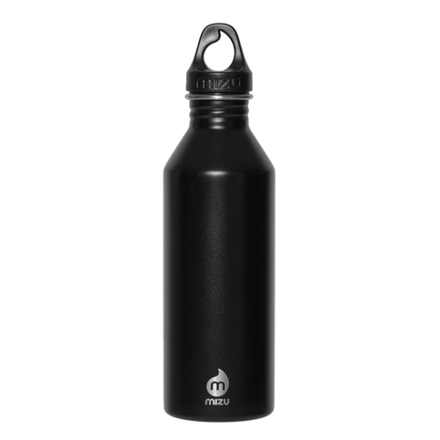 Mizu Water Bottle - Black/Silver