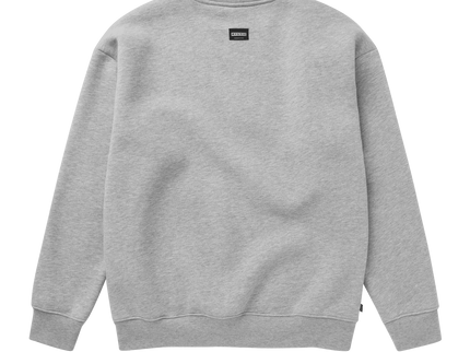 Brand Crew Sweat - Light Grey Melee