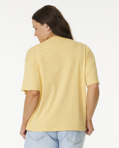 Icons Of Surf Relaxed Tee - Washed Yellow