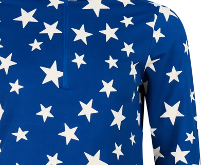 Swana 1/4 zip active top - Cosmic blue