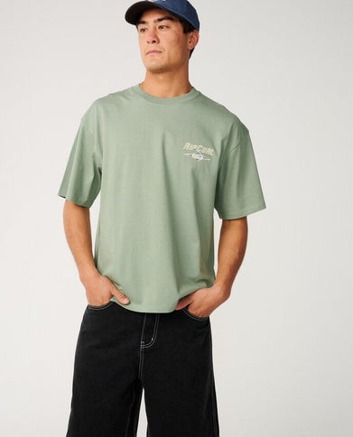 Heritage Icon Tee - Sage  T-Shirt van Rip Curl | SHAKA