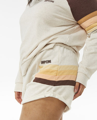 Block Party Track Short - Oatmeal Marle